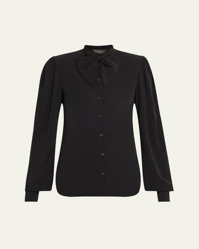Bow Button Down Blouse